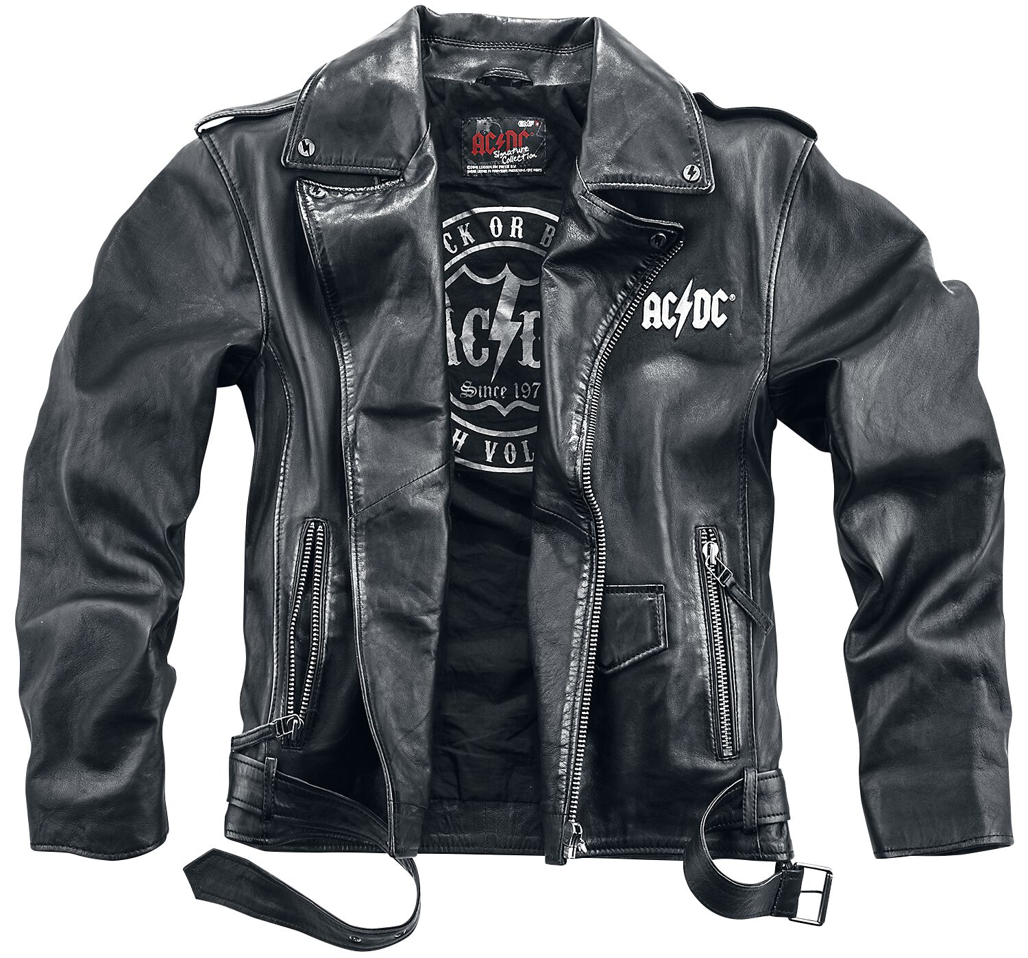 Emp Signature Collection Ac Dc Leather Jacket Emp