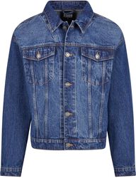 Heavy Ounce Boxy Denim Jacket, Urban Classics, Jeans Jacket