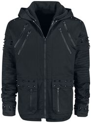 Black Chrome Jacket, Vixxsin, Winter Jacket