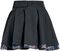 Double layered skirt with zips