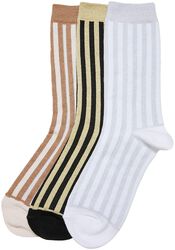 Lurex Stripes Socks 3-Pack
