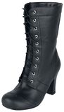 Black Girly Boot, T.U.K., Laced Boots