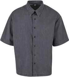 Lightweight Denim Shirt, Urban Classics, Short-sleeved Shirt