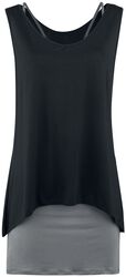 Two-In-One Dress, Black Premium by EMP, Short dress