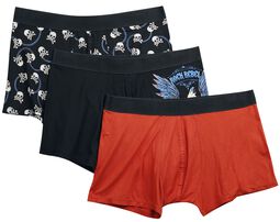 Boxer short set with old-school print, Rock Rebel by EMP, Boxers Set