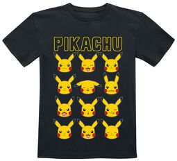 Kids - Pikachu Faces, Pokémon, T-Shirt