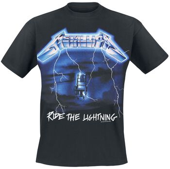 Metallica Ride The Lightning Puff Print T-Shirt