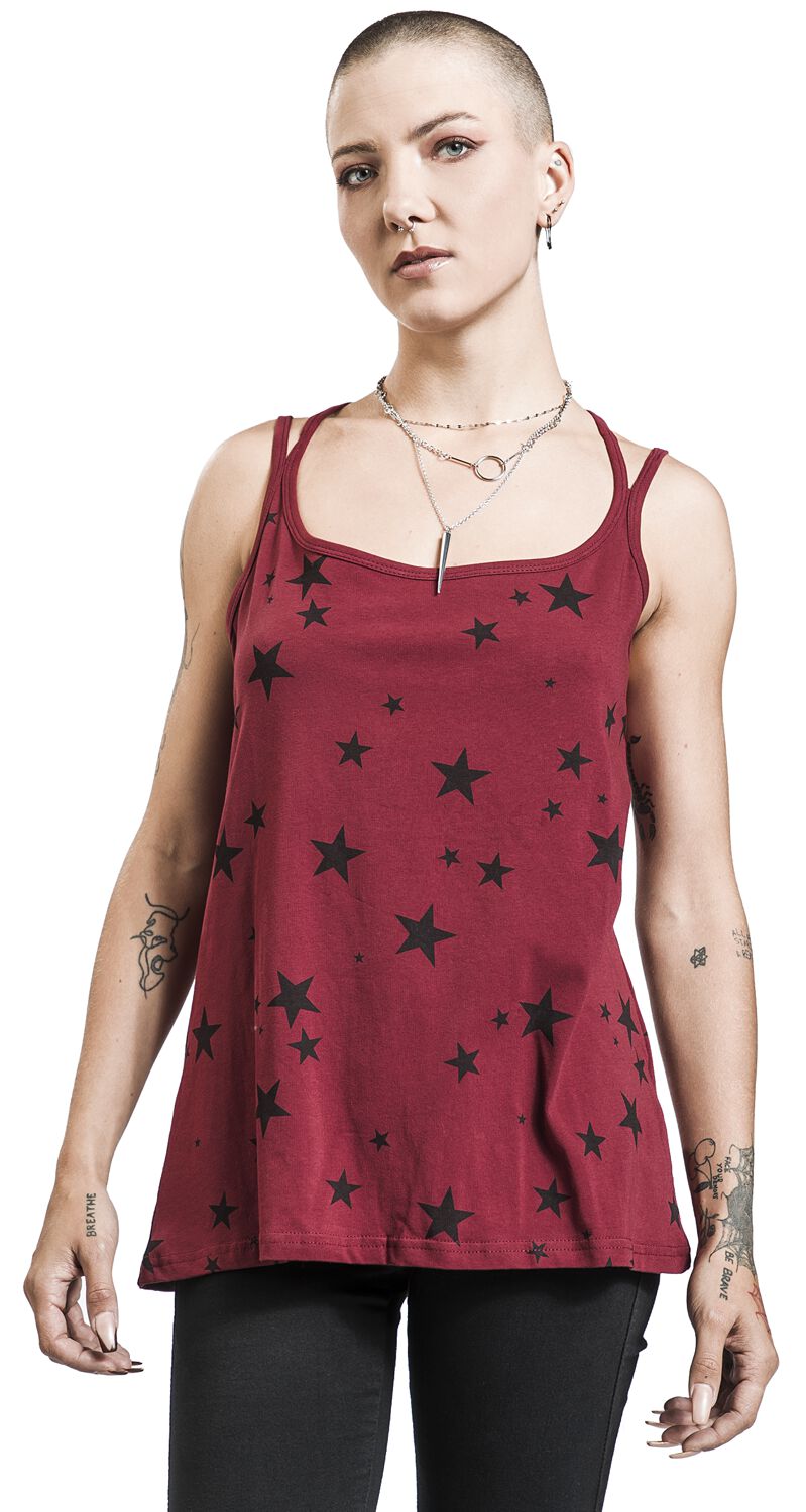 Double pack of ladies’ tops with stars RED by EMP Top EMP