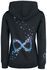 Black Hoodie with Infinity Symbol Made From Stars