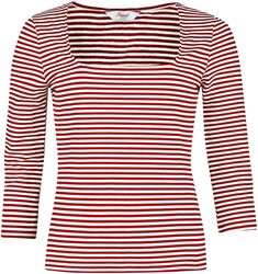 Stripe & Square Top, Banned Retro, Long-sleeve Shirt
