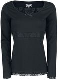 Laced Longsleeve, Black Premium by EMP, Long-sleeve Shirt