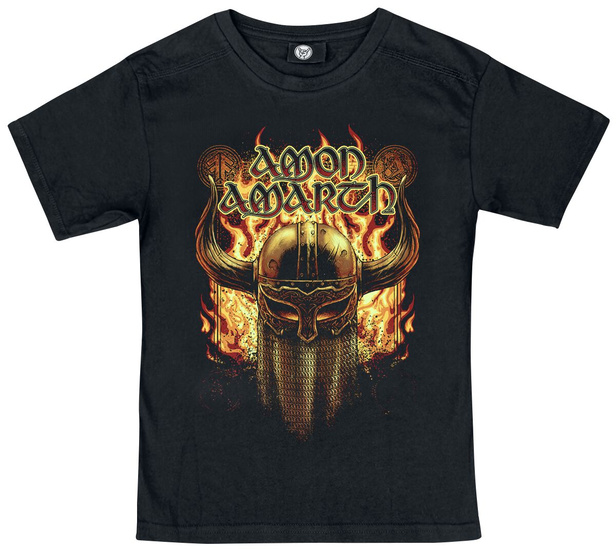 Gr/&ouml;/&szlig;en von 56 bis 86 Helmet - Baby T-Shirt Schwarz Metal-Kids Amon Amarth offizielles Band-Merch 0 bis 12 Monate