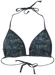 Bikini Top with Butterfly Print