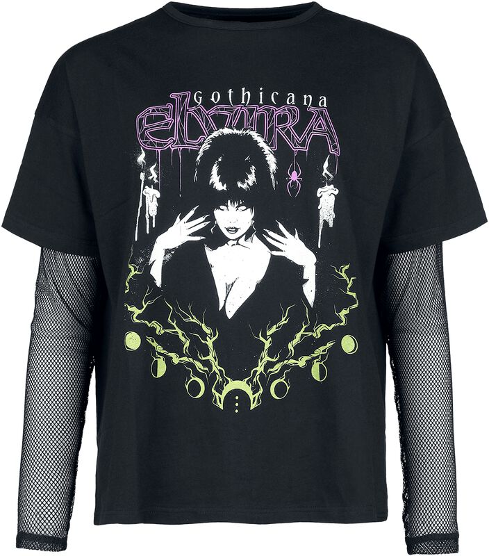 Gothicana X Elvira 2-in-1 t-shirt and long sleeve
