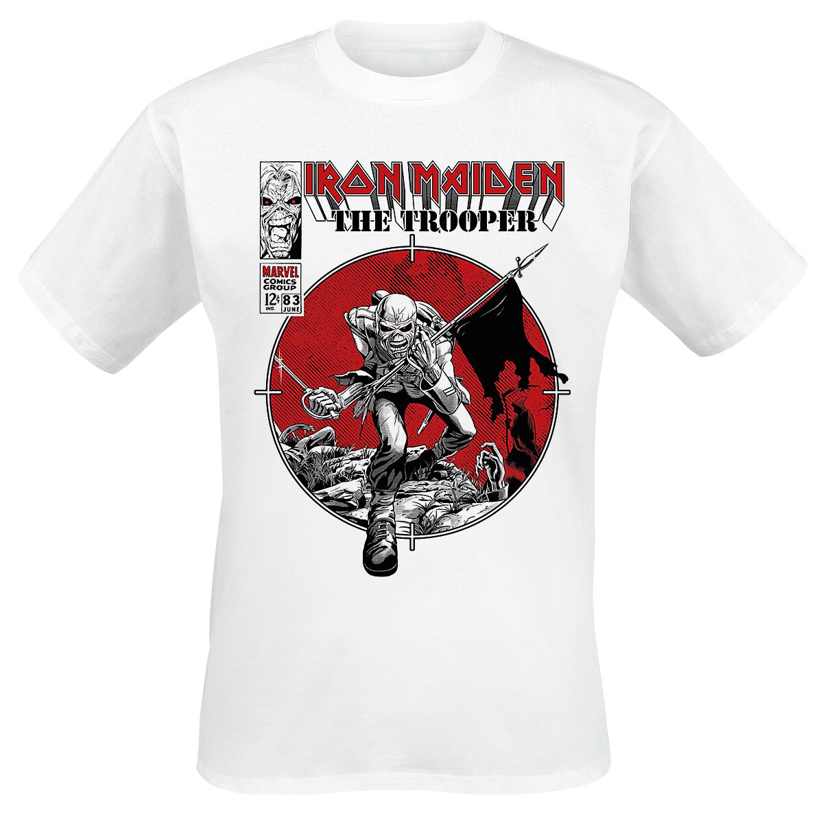 Iron Maiden x Marvel Collection Trooper Comic Iron Maiden TShirt EMP