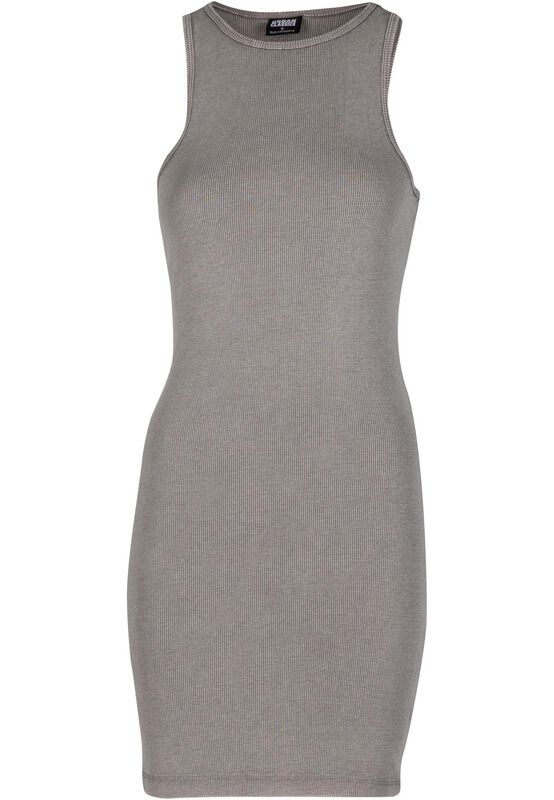 Ladies' Washed Look Ribbed Jersey Dress | Urban Classics Mini Dress | EMP Ladies' Washed Look Ribbed Jersey Dress | Urban Classics Mini Dress | EMP
