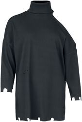 Distressed look long-sleeved shirt, Gothicana by EMP, Long-sleeve Shirt