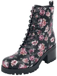Boots with Rose Print