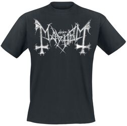 Distressed Logo, Mayhem, T-Shirt