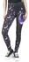 Leggings with Cats and Galaxy Motif