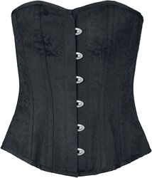 Corset with brocade pattern