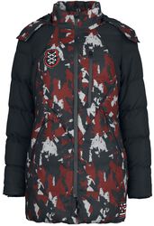 Camouflage Winter Jacket, Rock Rebel by EMP, Winter Jacket
