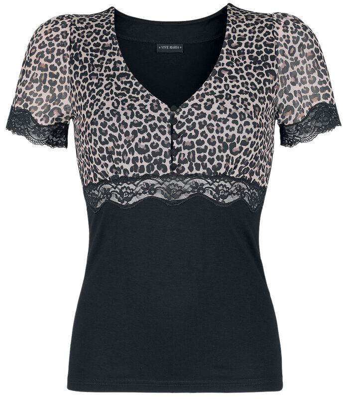 Romantic Leopard-Print Shirt
