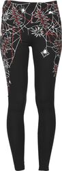 leggings with spider web, Gothicana by EMP, Leggings