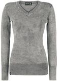 Knitted Longsleeve, Black Premium by EMP, Long-sleeve Shirt