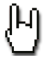 Metal hand cursor